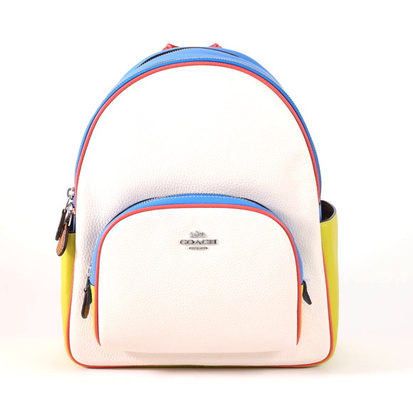 Coach Handbags - Coach Court Back Pack in Colorblock - SV/Chalk Multi - NWT